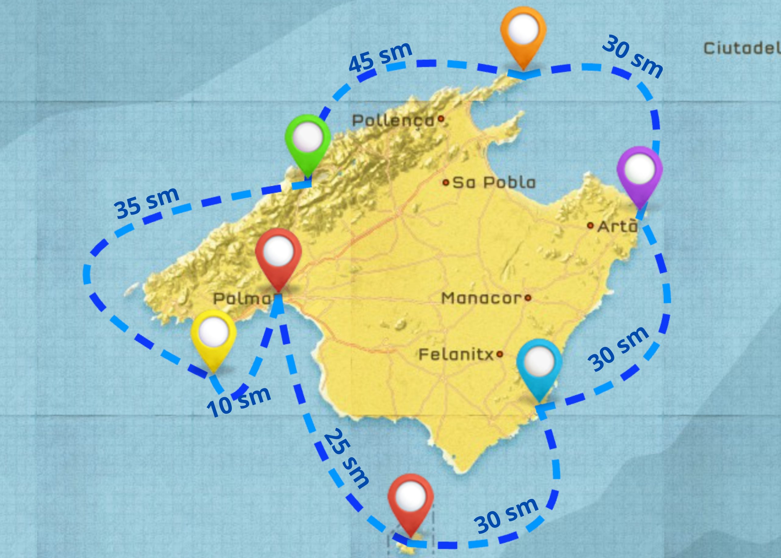 Segelroute Mallorca – 7 Tage